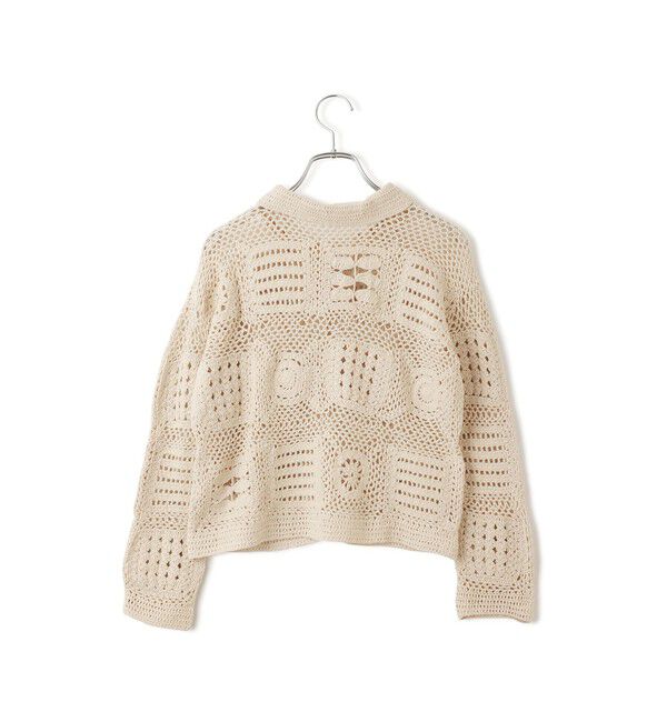 SALON adam et rope'「【WEB限定】ハンドクロシェカーディガン」|カーディガン|