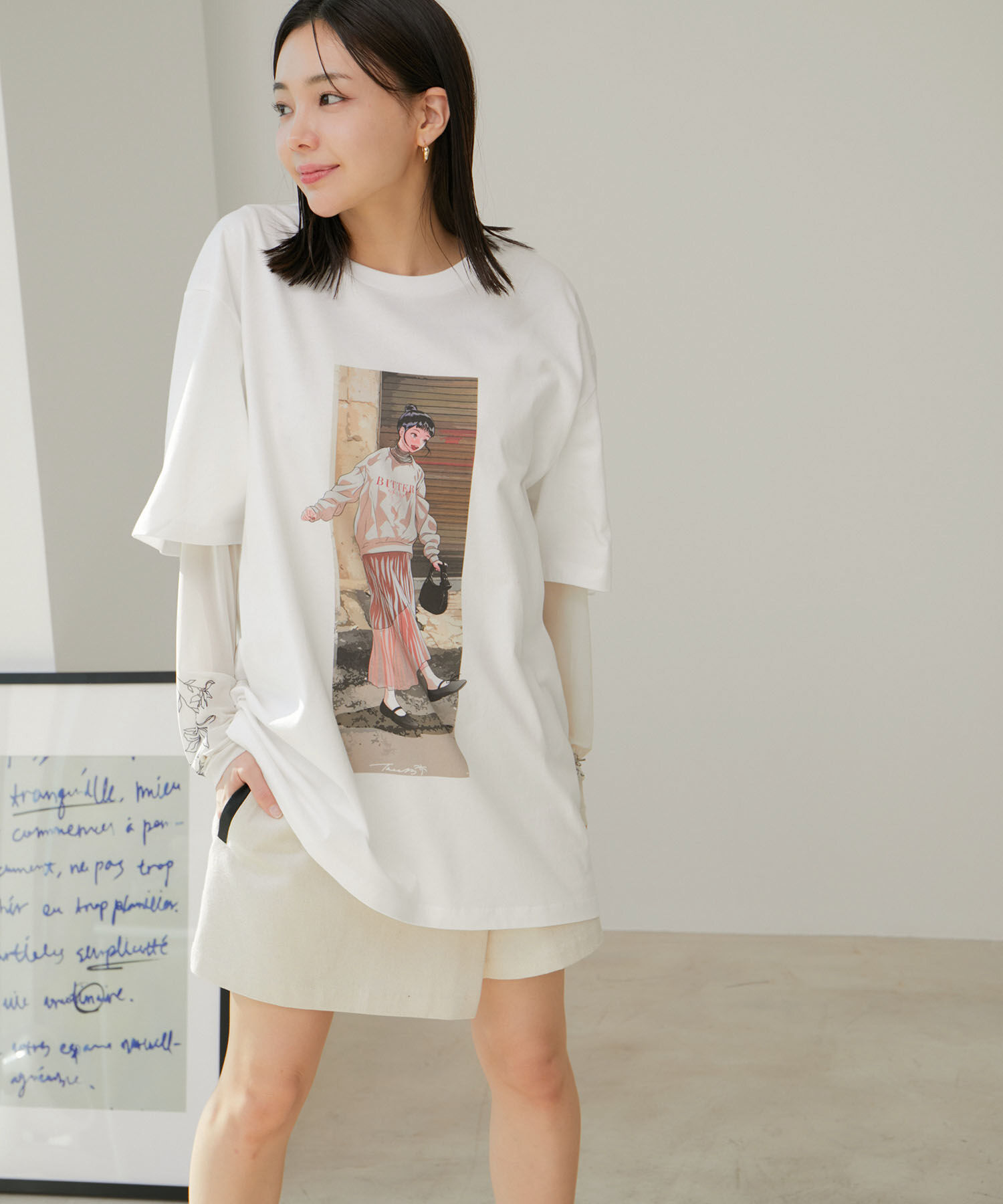 VIS「【tree13】アソートプリントTシャツ【洗える】」|Tシャツ・カットソー|
