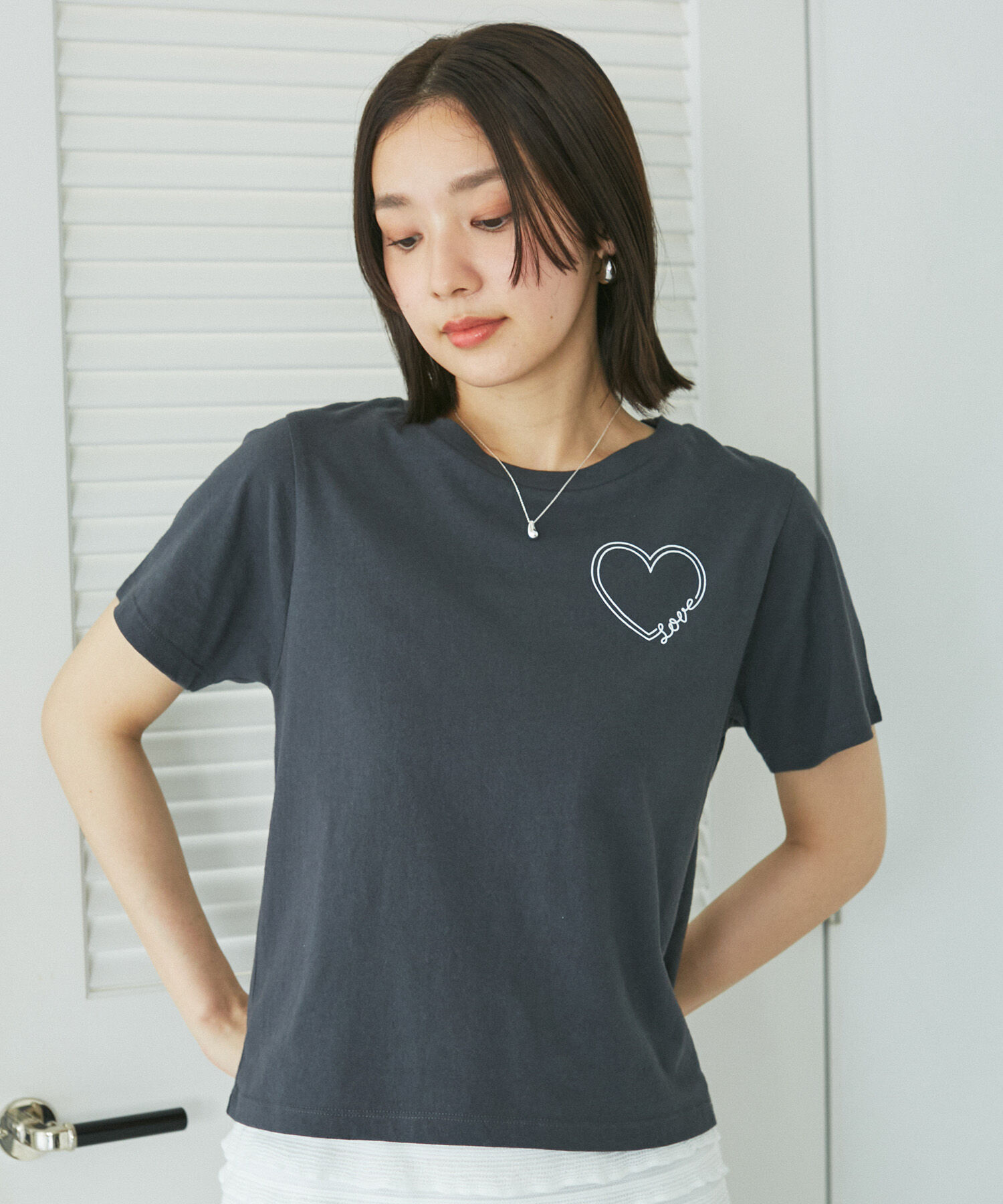 VIS「ハート＆リボンモチーフアソートTシャツ」|Tシャツ・カットソー|