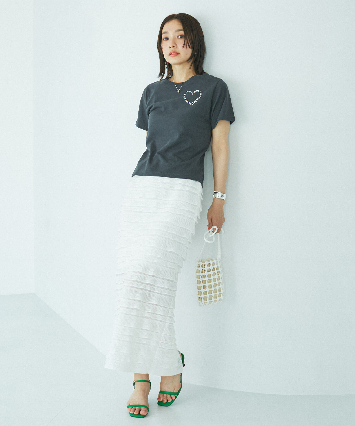 VIS「ハート＆リボンモチーフアソートTシャツ」|Tシャツ・カットソー|