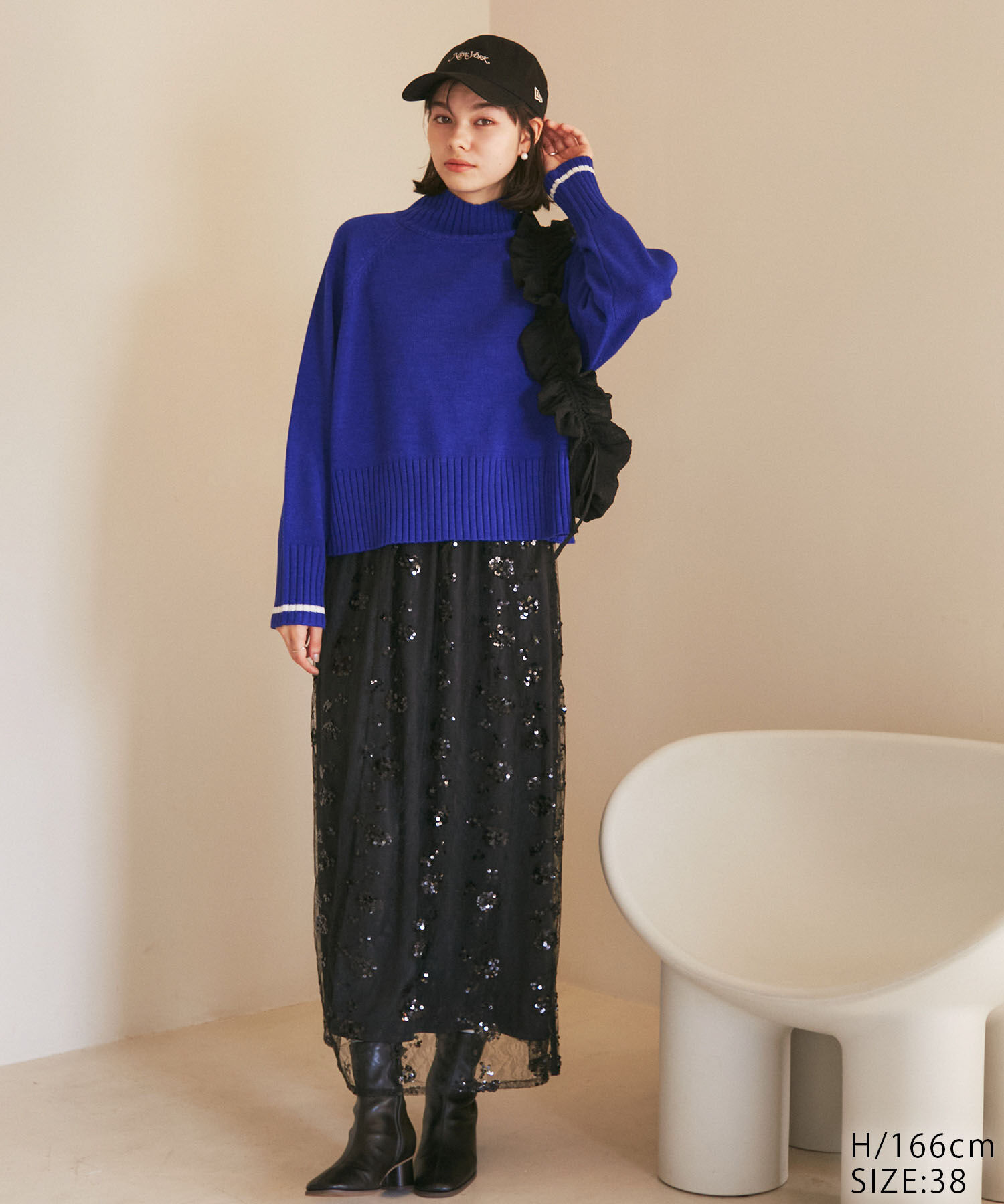 Rope&rsquo;Picnic「スパンコール刺繍レーススカート」|スカート|