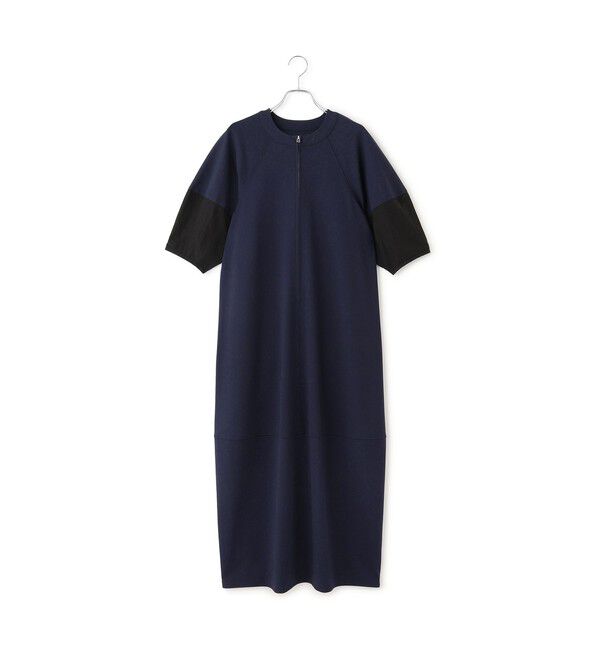 ADAM ET ROPE'「【WEB限定】ハーフZIPコクーンワンピース」|ワンピース|