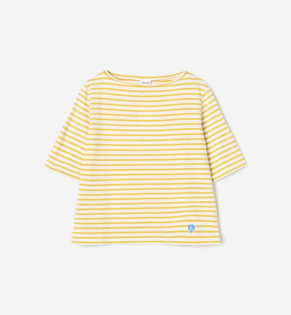  「ORCIVAL | コットン ボートネックハーフスリーブTシャツ WOMEN」|Tシャツ・カットソー|