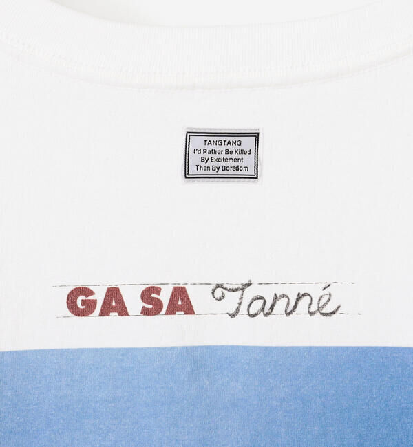  「TANGTANG | 半袖Tシャツ GASATANG ACARAXFAREWELLinblue MEN」|Tシャツ・カットソー|