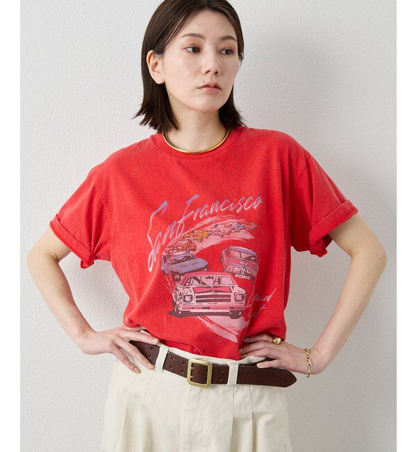  「カーレースTEE」|Tシャツ・カットソー|レッド
