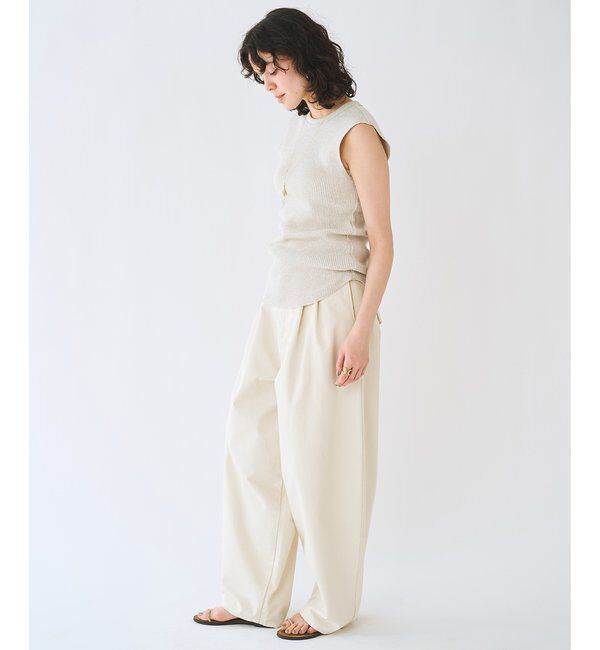  「ワッフルノースリーブプルオーバー」|Tシャツ・カットソー|