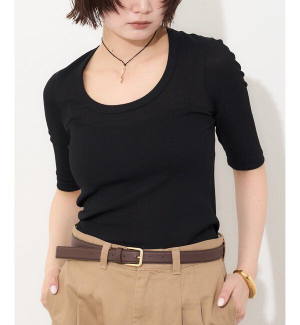 「【myporter】ラウンドネックドライフィットカットソー」|Tシャツ・カットソー|
