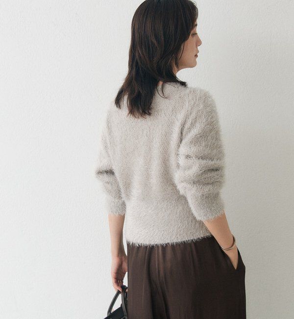  「ペーパーフェザーZIPニット」|カーディガン|