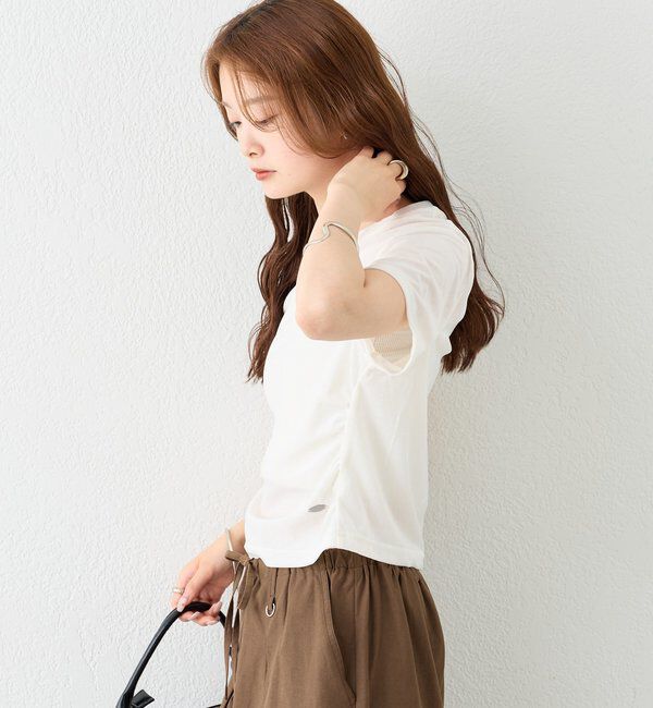  「【BLK/WEB限定カラー】ベロアTシャツ」|Tシャツ・カットソー|
