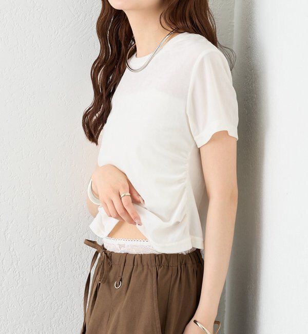  「【BLK/WEB限定カラー】ベロアTシャツ」|Tシャツ・カットソー|