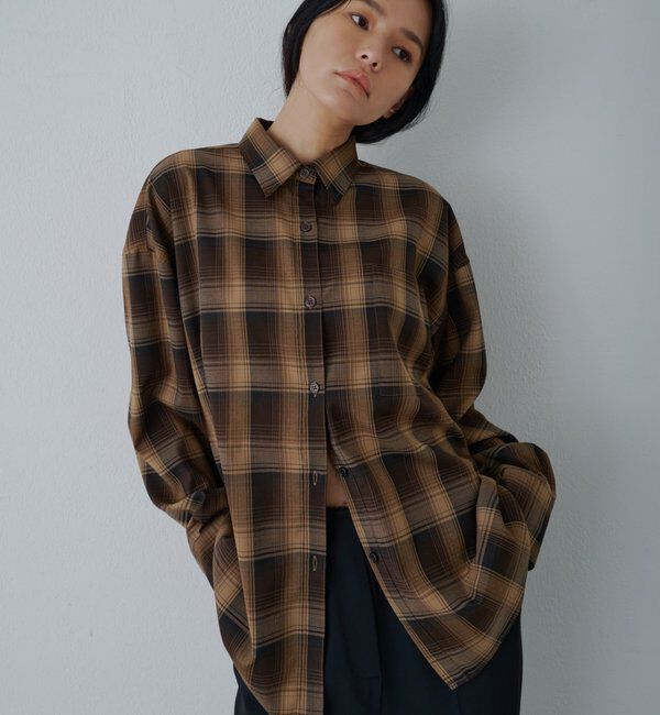  「バックボタンチェックシャツ」|シャツ・ブラウス|