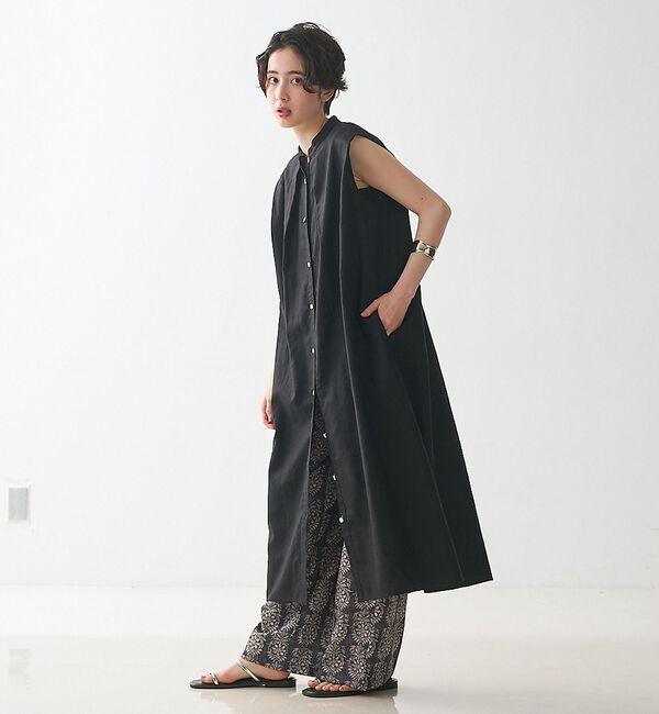 collex「タックショルダーリネンコットンワンピース」|ワンピース|