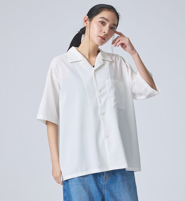 ABAHOUSE「【FORTUNA/フォルトゥナ】ECOTECOpenCollarShirts/エ」|シャツ・ブラウス|