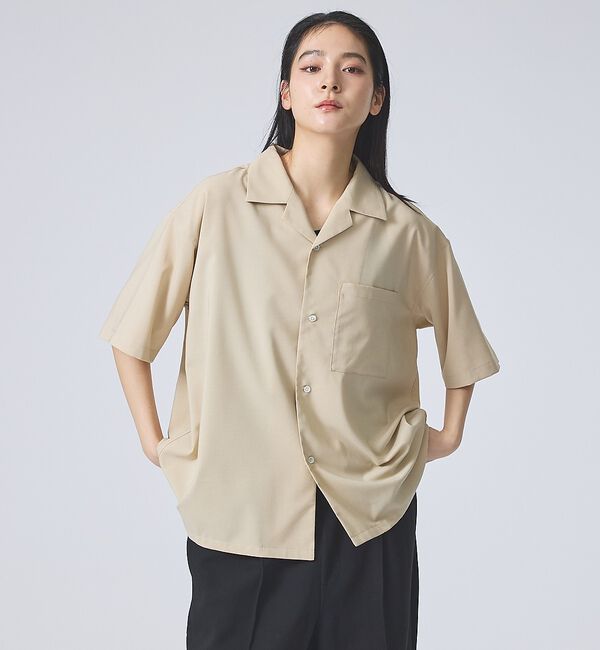 ABAHOUSE「【FORTUNA/フォルトゥナ】ECOTECOpenCollarShirts/エ」|シャツ・ブラウス|