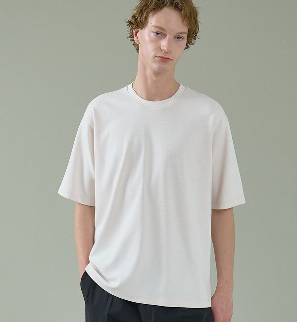 ABAHOUSE「【リバーシブルカラー】ライトポンチ 半袖Tシャツ / リラックスフィット」|Tシャツ・カットソー|