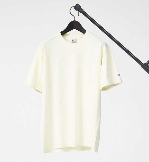 ABAHOUSE「【JEMORGAN / ジェーイーモーガン】16/-天竺ピグメント半袖Tシャツ/」|Tシャツ・カットソー|オフホワイト