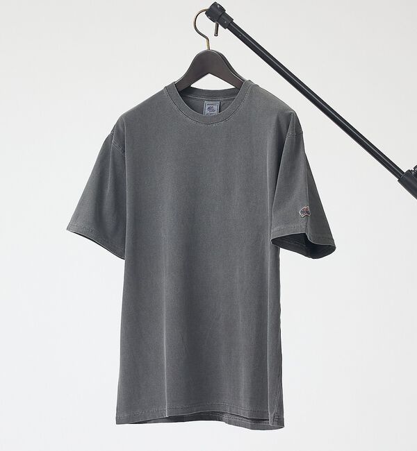 ABAHOUSE「【JEMORGAN / ジェーイーモーガン】16/-天竺ピグメント半袖Tシャツ/」|Tシャツ・カットソー|ブラック