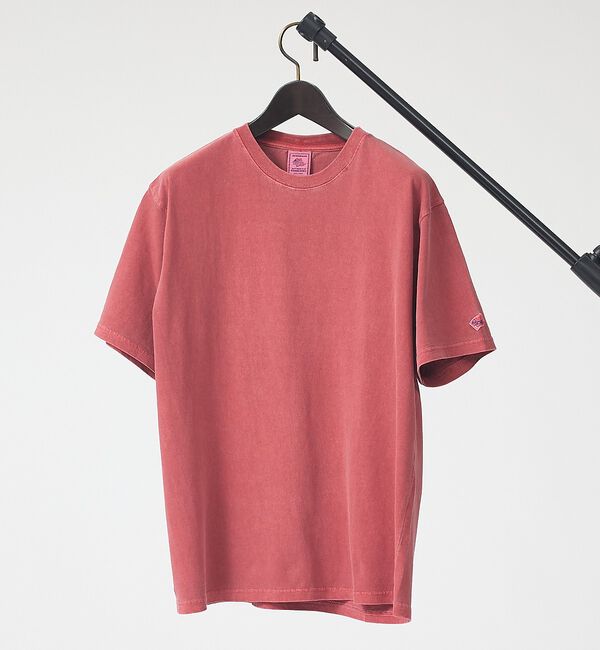 ABAHOUSE「【JEMORGAN / ジェーイーモーガン】16/-天竺ピグメント半袖Tシャツ/」|Tシャツ・カットソー|レッド
