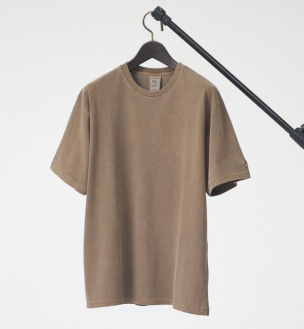ABAHOUSE「【JEMORGAN / ジェーイーモーガン】16/-天竺ピグメント半袖Tシャツ/」|Tシャツ・カットソー|ブラウン