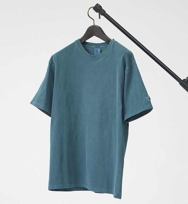 ABAHOUSE「【JEMORGAN / ジェーイーモーガン】16/-天竺ピグメント半袖Tシャツ/」|Tシャツ・カットソー|ブルー系その他1