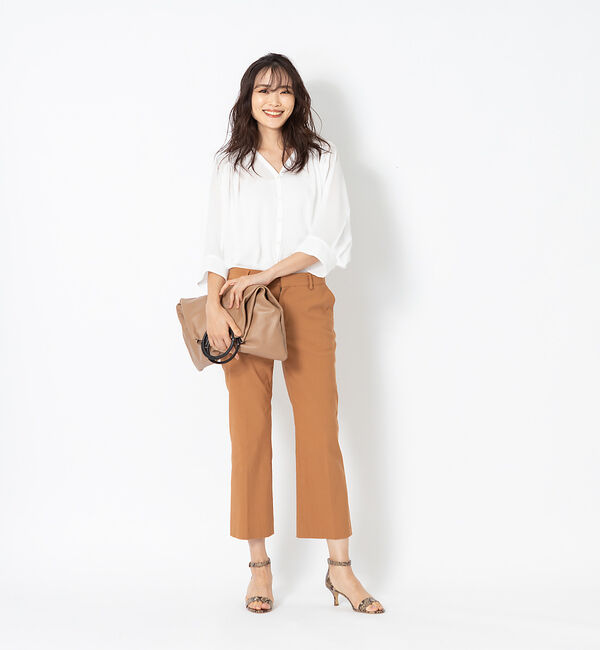 qualite「【STORY&times;qualite】ジョーゼットカーデブラウス」|シャツ・ブラウス|