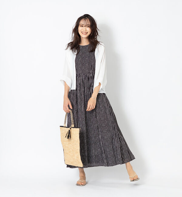 qualite「【STORY&times;qualite】ジョーゼットカーデブラウス」|シャツ・ブラウス|