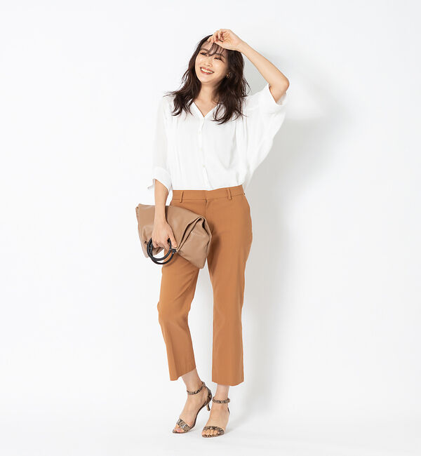 qualite「【STORY&times;qualite】ジョーゼットカーデブラウス」|シャツ・ブラウス|