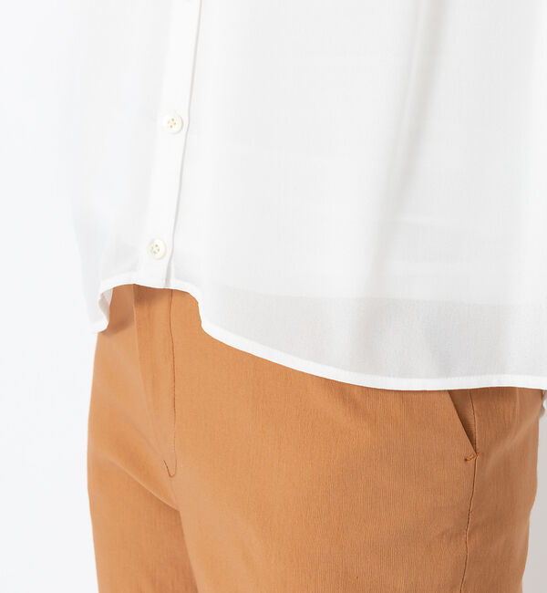 qualite「【STORY&times;qualite】ジョーゼットカーデブラウス」|シャツ・ブラウス|