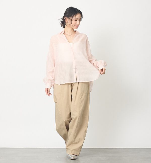 abahouse mavie「ストライプ シアーシャツ」|シャツ・ブラウス|