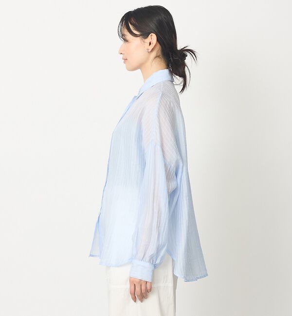 abahouse mavie「ストライプ シアーシャツ」|シャツ・ブラウス|