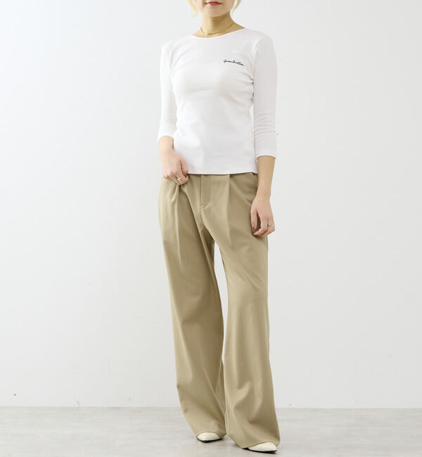SOFFITTO「【GREEN BUTTER/グリーンバター】Three-quarter Sleeve Tee」|Tシャツ・カットソー|