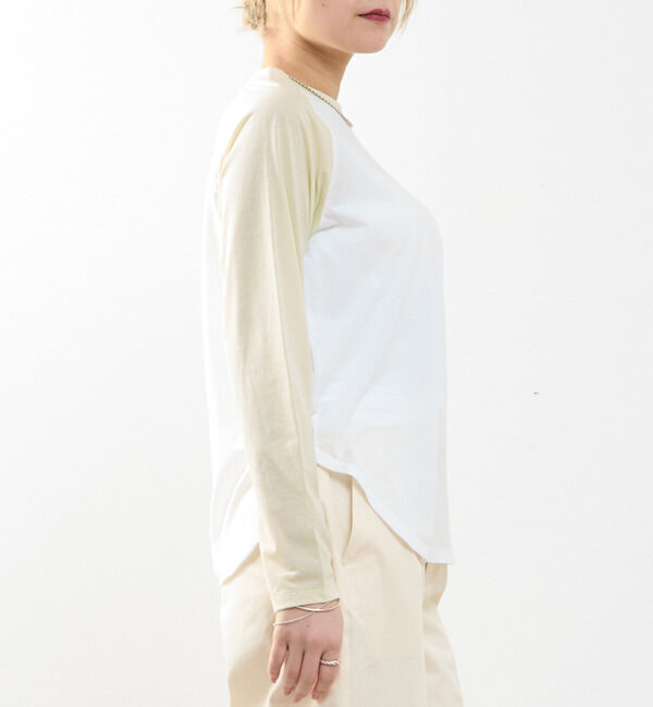 SOFFITTO「【A_/エース】カーブヘムベースボールTシャツ」|Tシャツ・カットソー|
