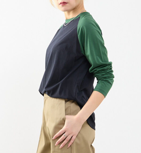 SOFFITTO「【A_/エース】カーブヘムベースボールTシャツ」|Tシャツ・カットソー|