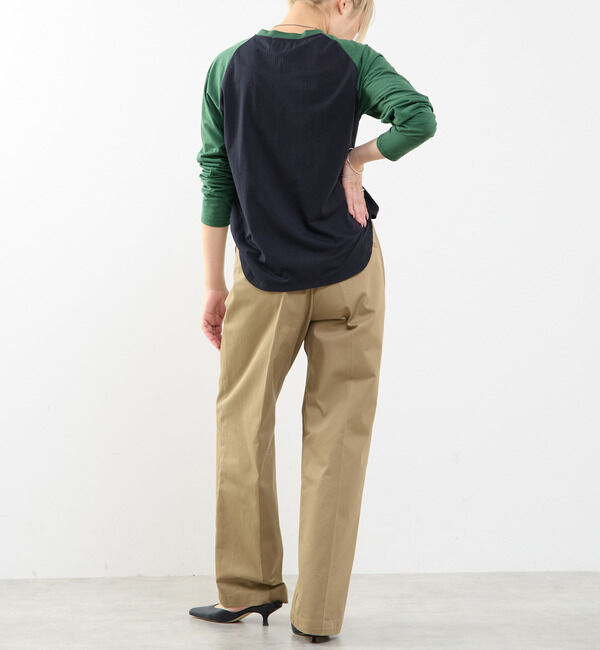 SOFFITTO「【A_/エース】カーブヘムベースボールTシャツ」|Tシャツ・カットソー|