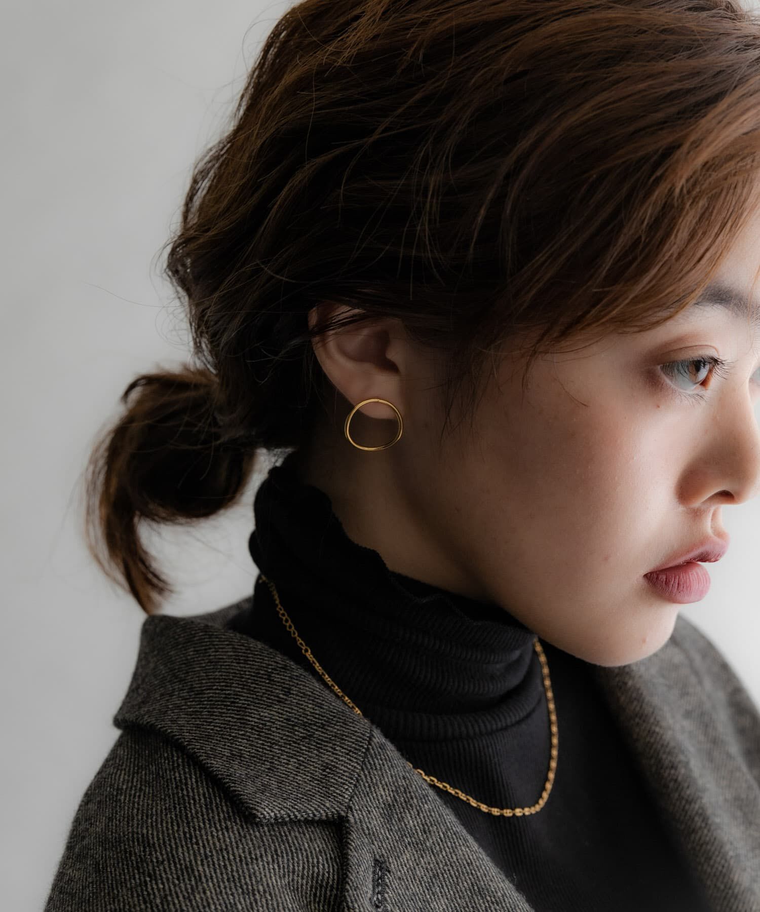 SMELLY「SMELLY so&rsquo;　curved circle pierce」|ピアス|