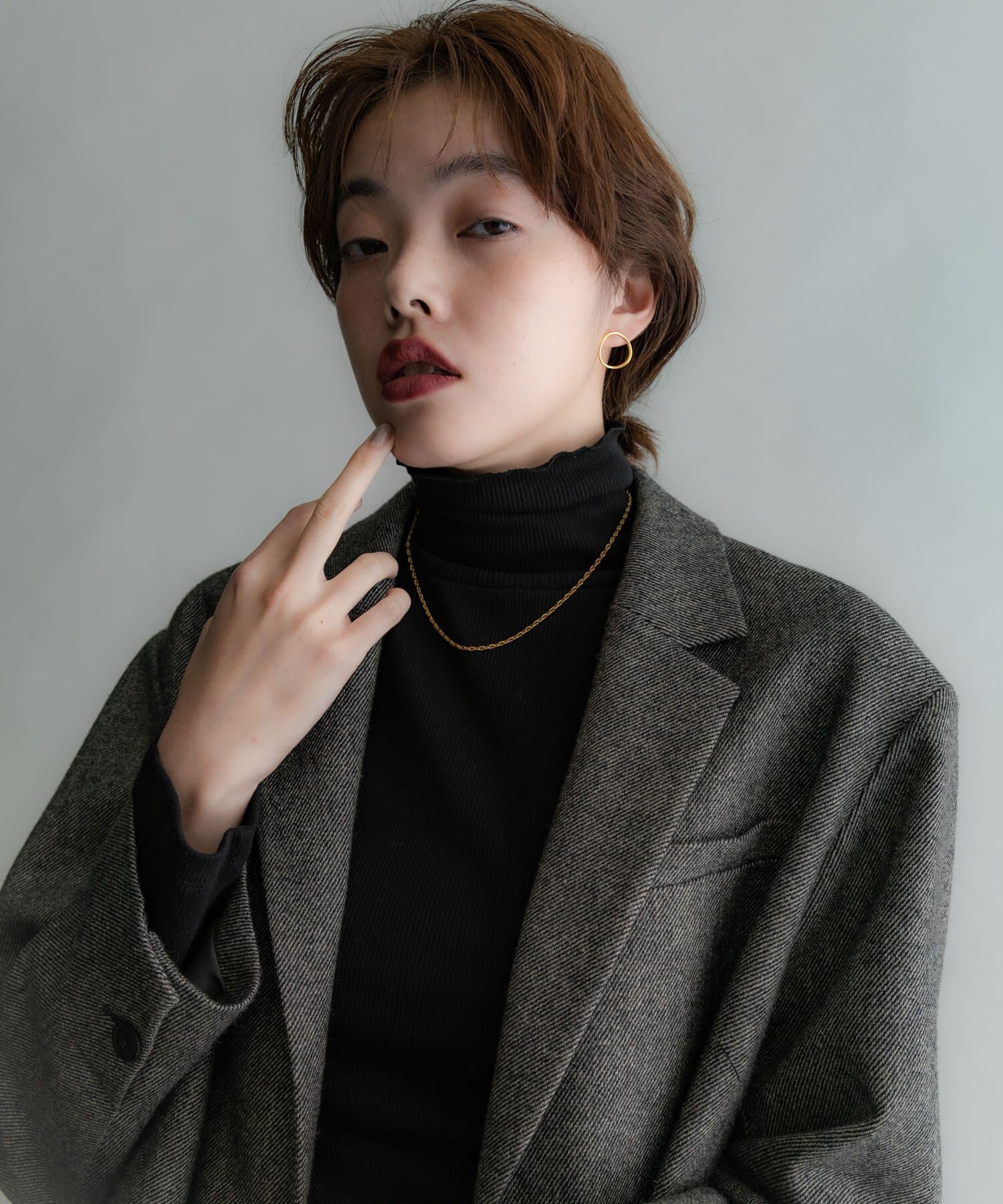 SMELLY「SMELLY so&rsquo;　curved circle pierce」|ピアス|