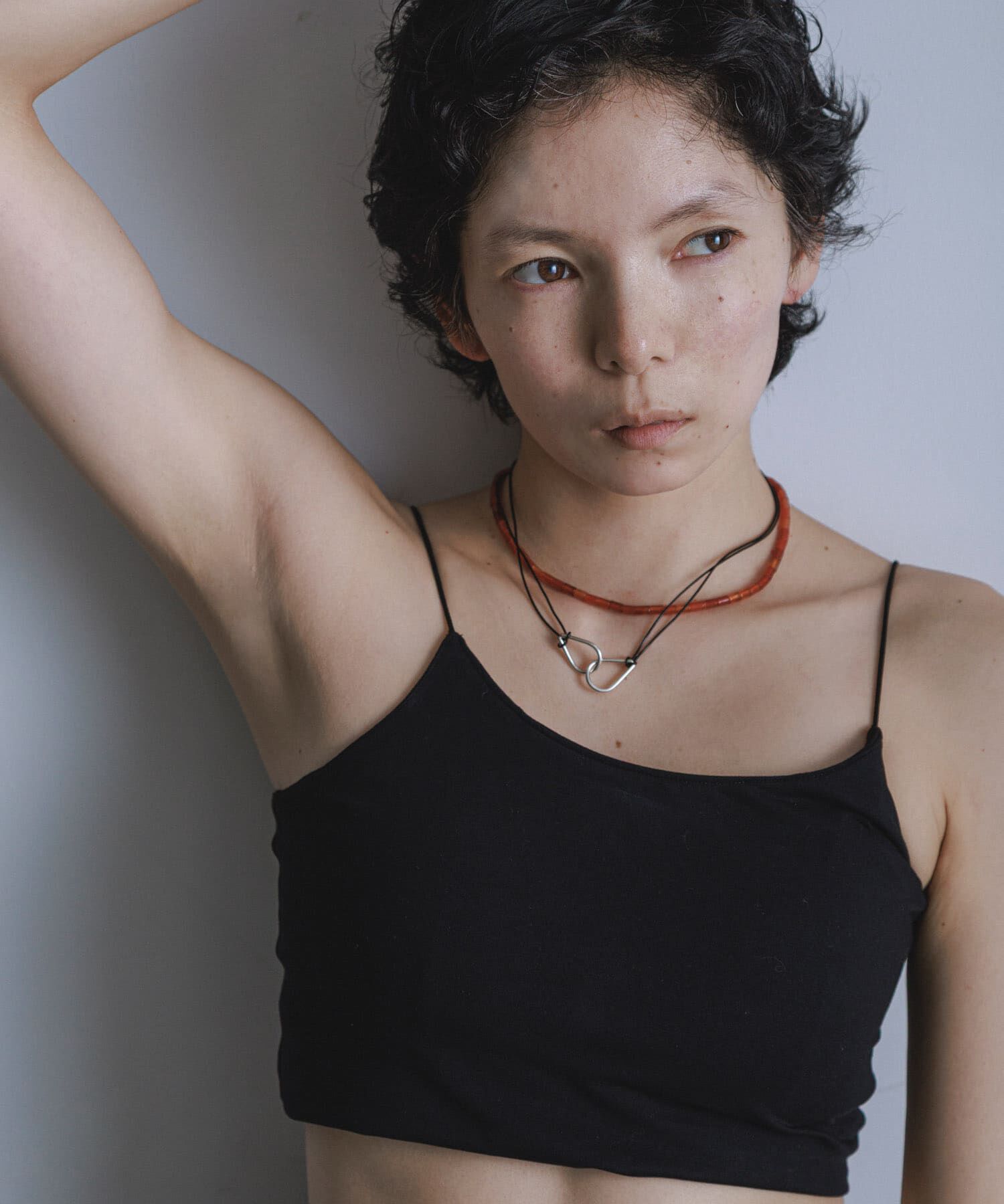 SMELLY「SMELLY so&rsquo;　twin drop cord necklace」|ネックレス|
