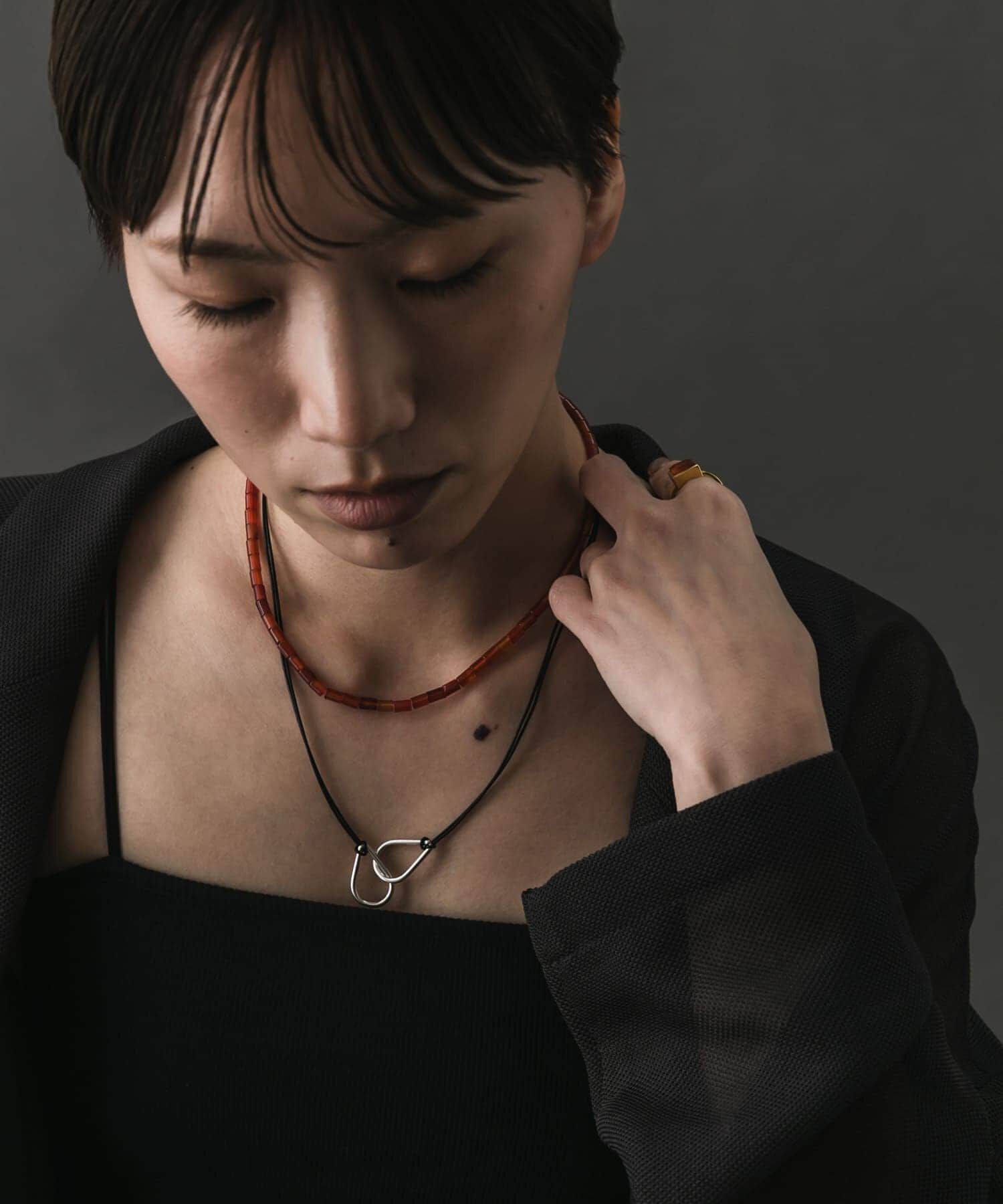 SMELLY「SMELLY so&rsquo;　twin drop cord necklace」|ネックレス|
