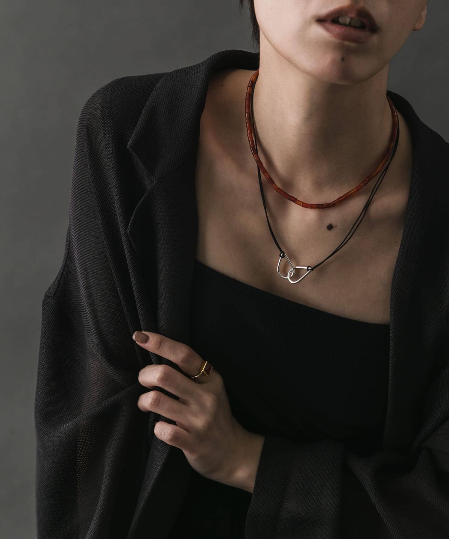 SMELLY「SMELLY so&rsquo;　twin drop cord necklace」|ネックレス|