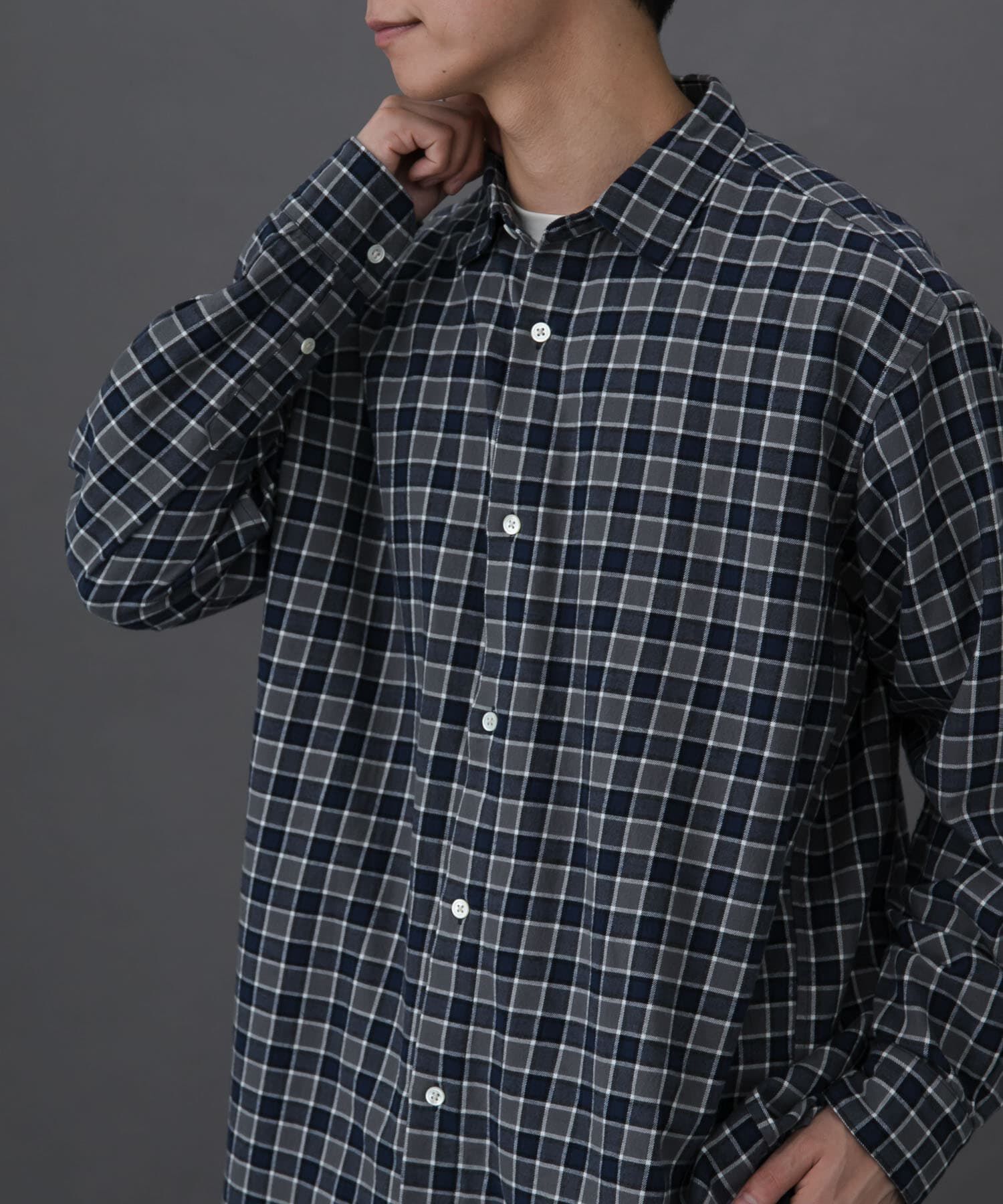 URBAN RESEARCH DOORS「FORK&SPOON　ネルチェックシャツ」|シャツ・ブラウス|