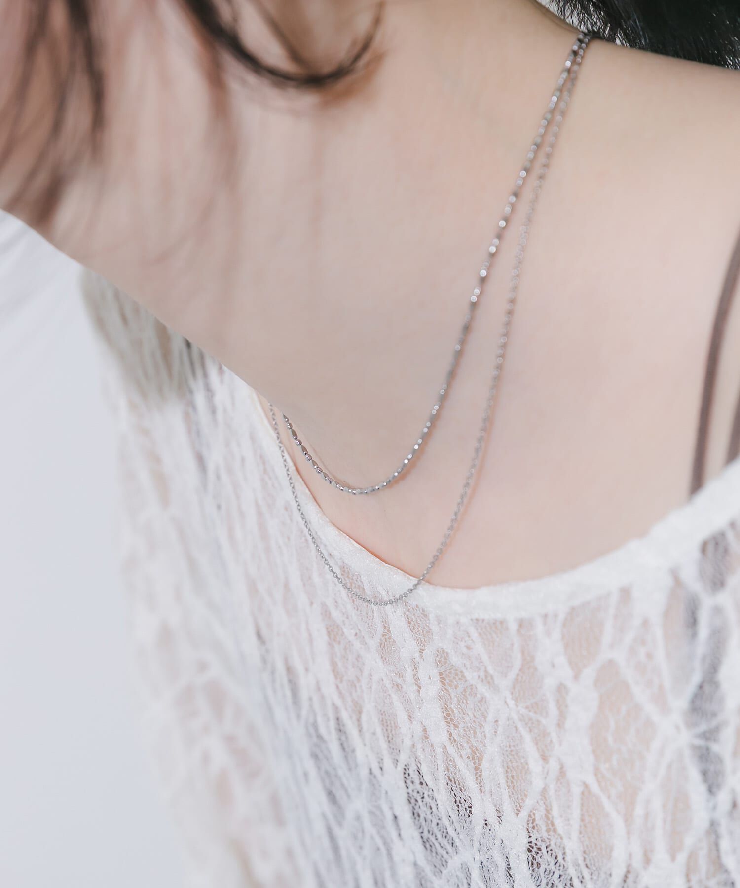 SMELLY「ステンレスチェーン2セットネックレス」|ネックレス|