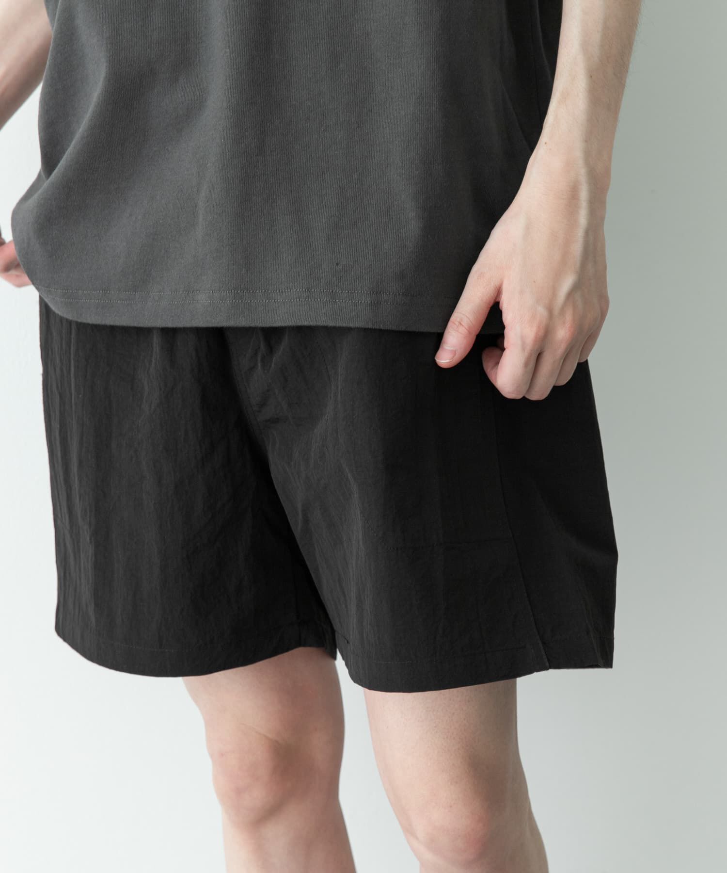 Sonny Label 「ナイロンイージーバギーショートパンツ」|その他|ブラック