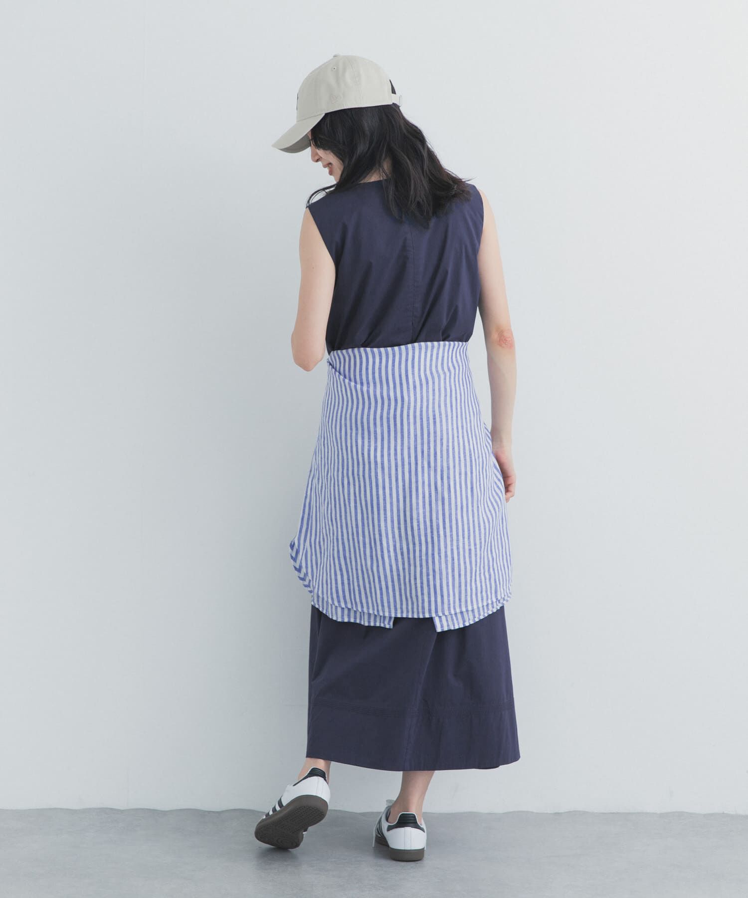 URBAN RESEARCH DOORS「撥水ノースリーブAラインワンピース」|ワンピース|