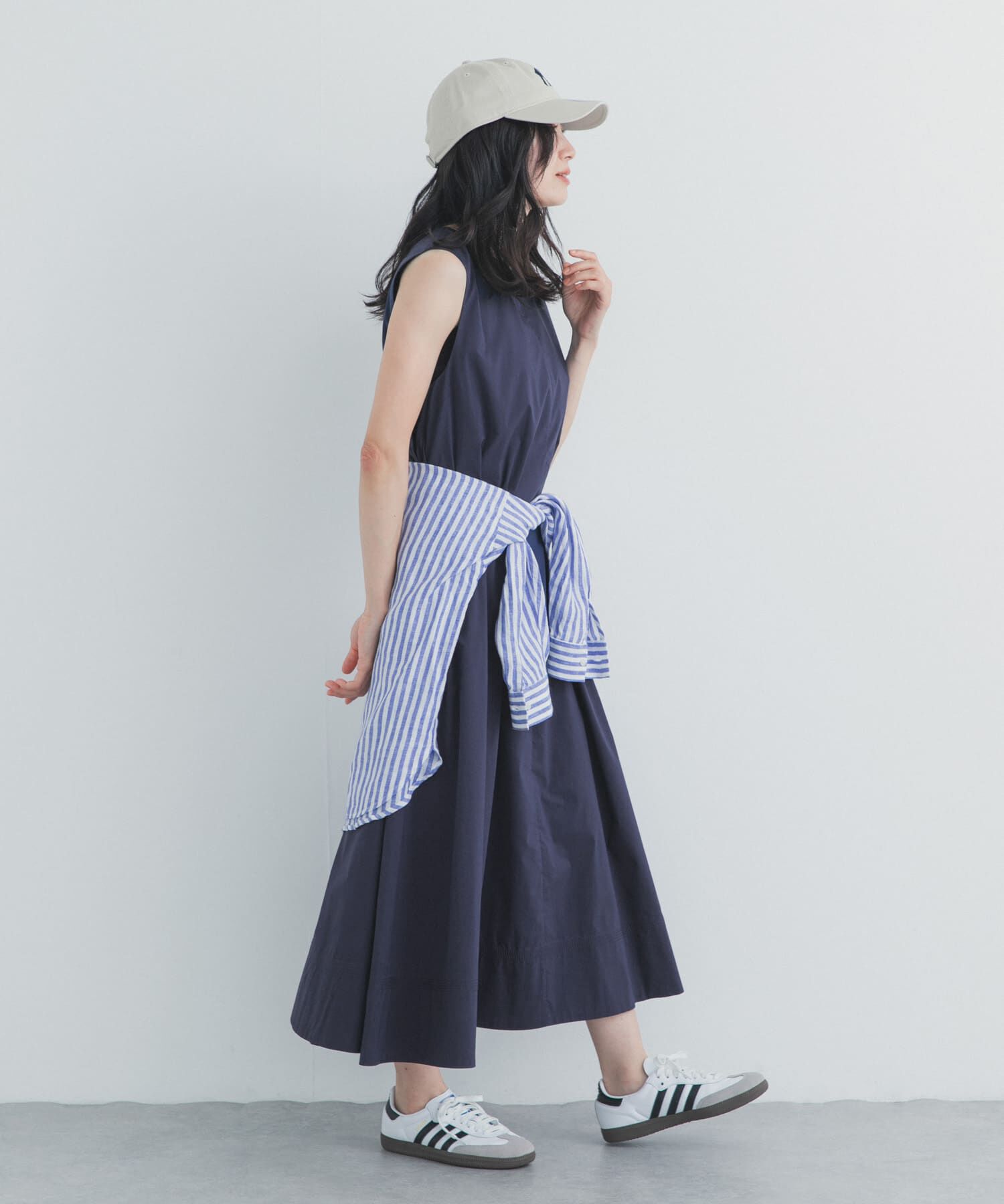 URBAN RESEARCH DOORS「撥水ノースリーブAラインワンピース」|ワンピース|