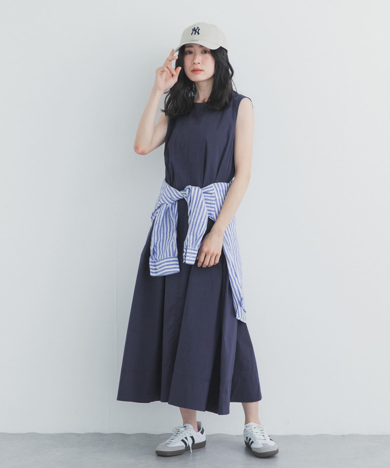 URBAN RESEARCH DOORS「撥水ノースリーブAラインワンピース」|ワンピース|
