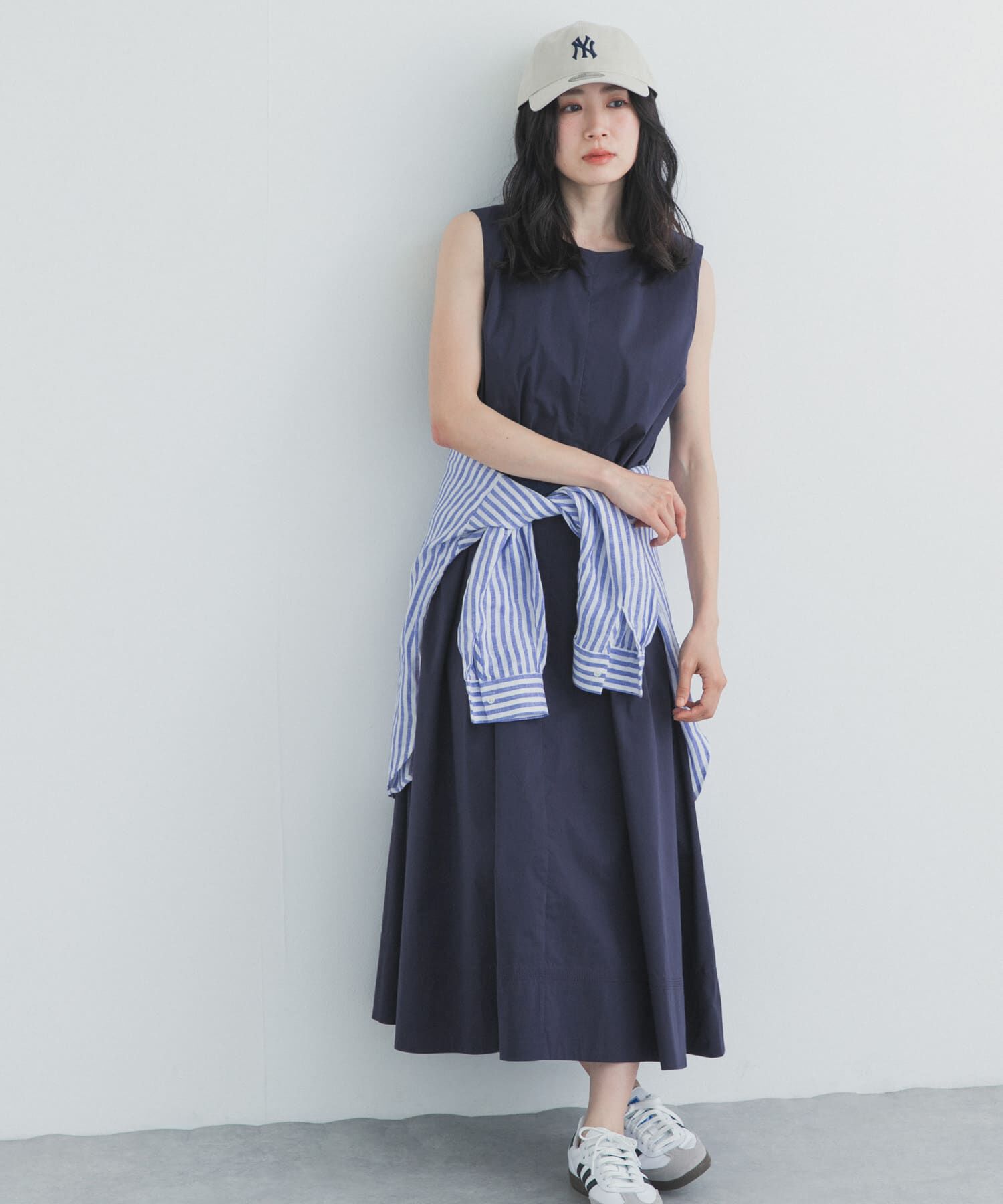 URBAN RESEARCH DOORS「撥水ノースリーブAラインワンピース」|ワンピース|