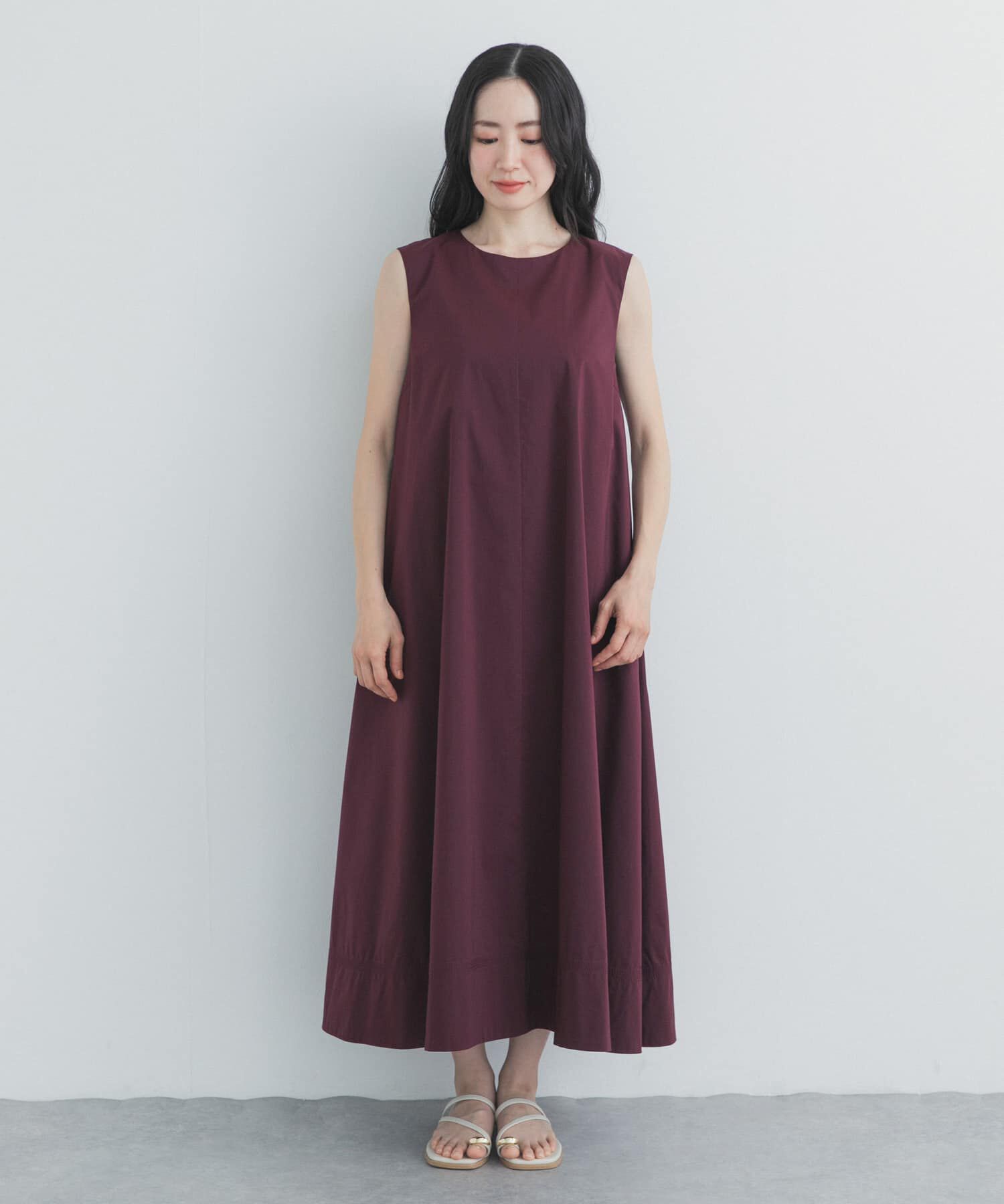 URBAN RESEARCH DOORS「撥水ノースリーブAラインワンピース」|ワンピース|