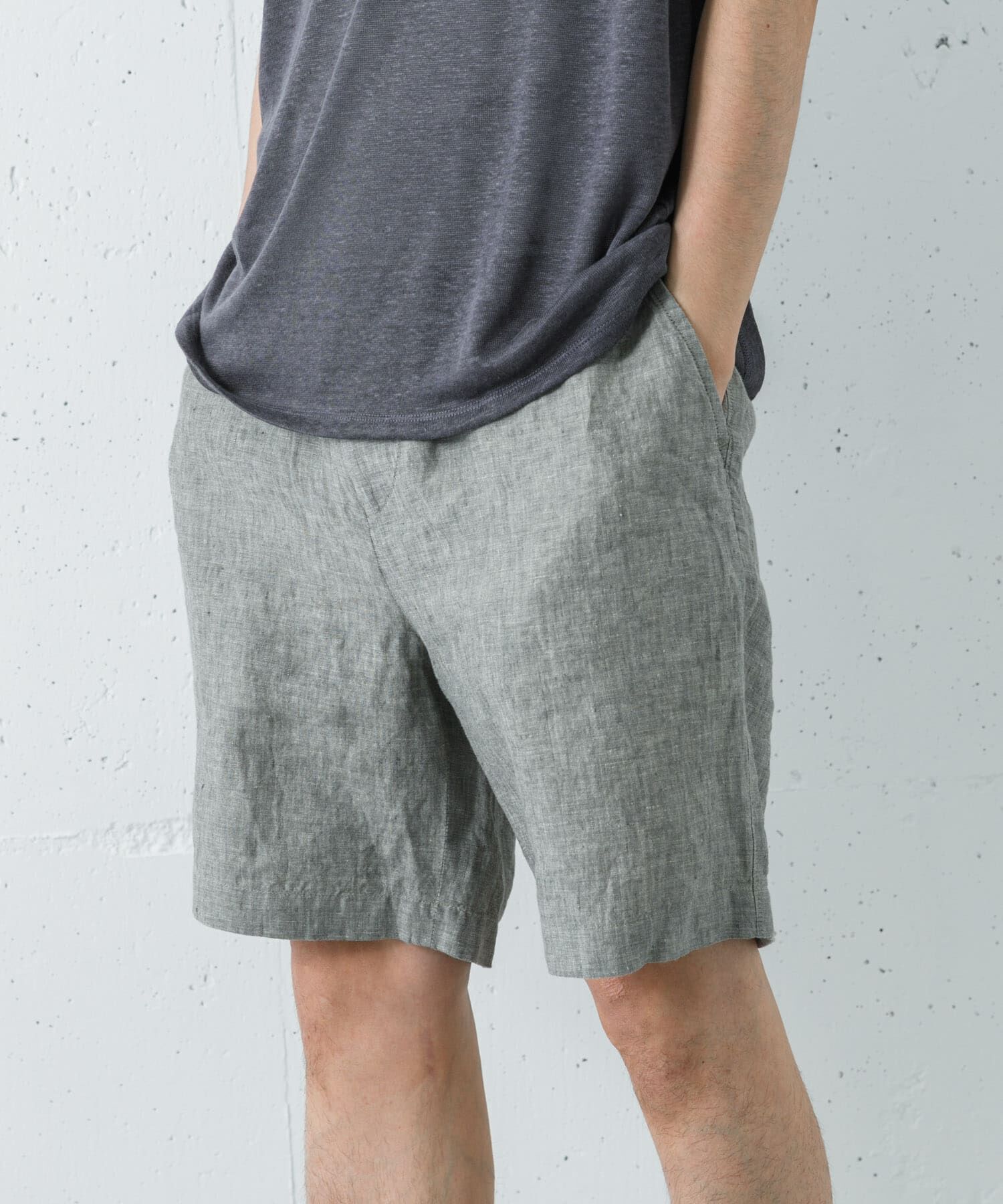 URBAN RESEARCH「LINEN CHAMBRAY SHORTS」|その他|カーキ