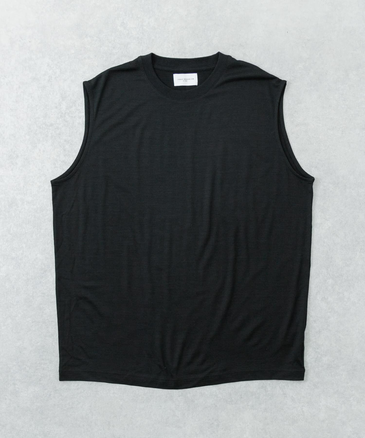 URBAN RESEARCH「『洗濯可』new basic　WASHABLE MERINO WOOL NO-SLEEVE」|Tシャツ・カットソー|ブラック