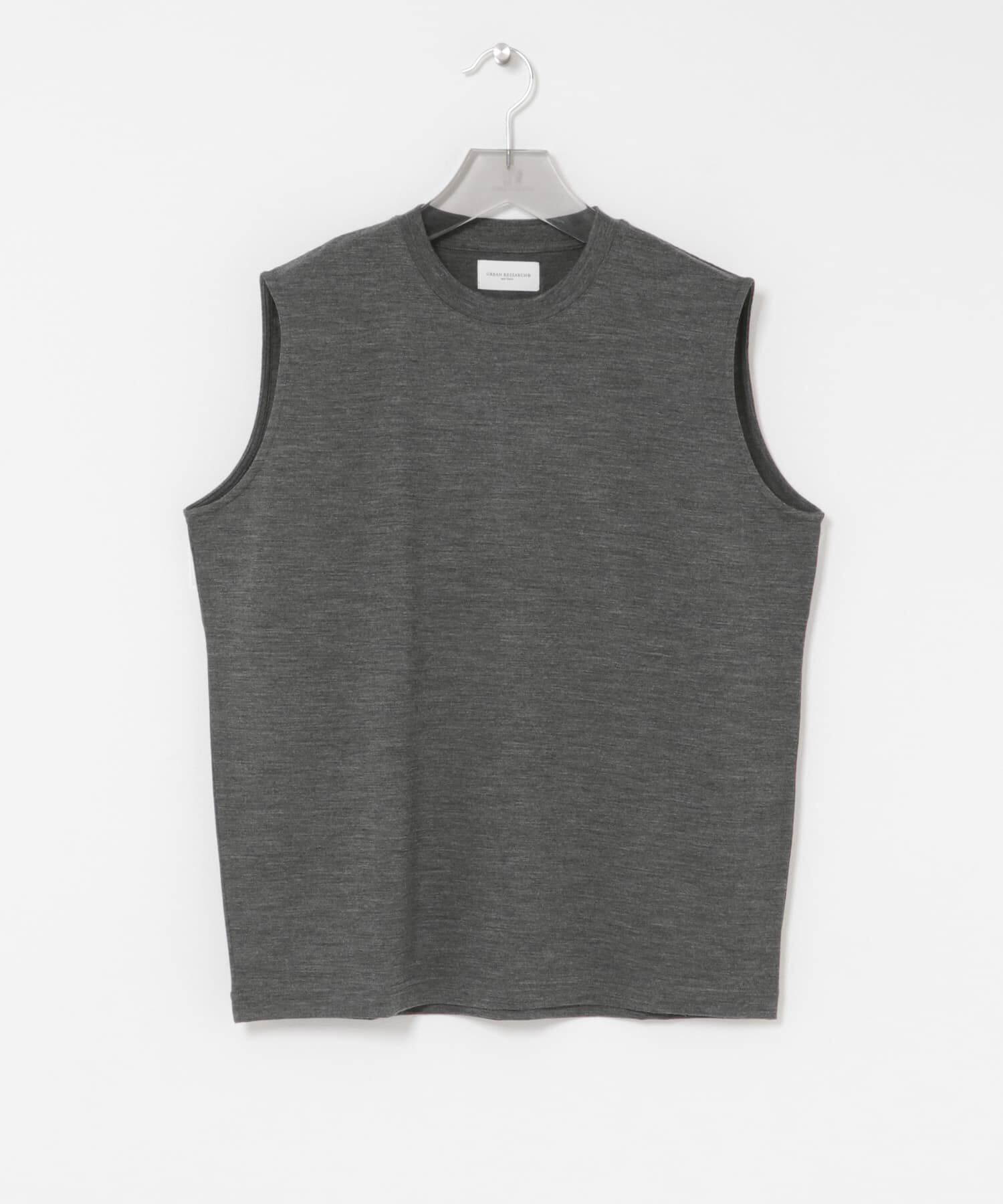 URBAN RESEARCH「『洗濯可』new basic　WASHABLE MERINO WOOL NO-SLEEVE」|Tシャツ・カットソー|